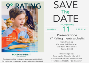 Save the date: 9° Rating menù